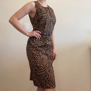 J crew Leopard Print Sheath Dress